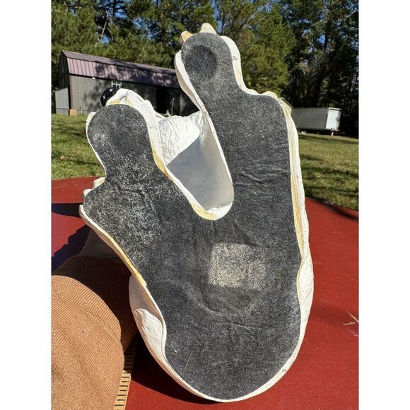 Vintage White Bull Terrier Dog Statue Decorative Garden Sculpture Home Decor Art - Picture 6 of 8